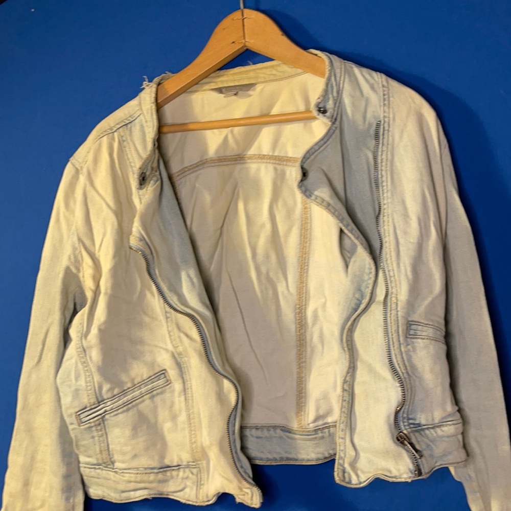 Denim light wash sweater